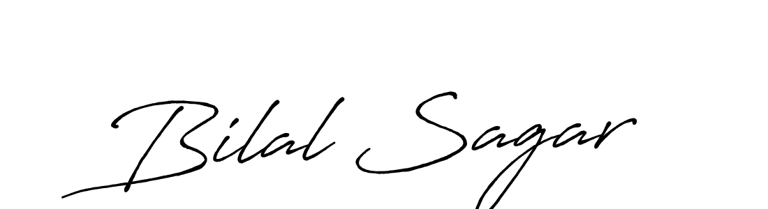 Bilal Sagar stylish signature style. Best Handwritten Sign (Antro_Vectra_Bolder) for my name. Handwritten Signature Collection Ideas for my name Bilal Sagar. Bilal Sagar signature style 7 images and pictures png