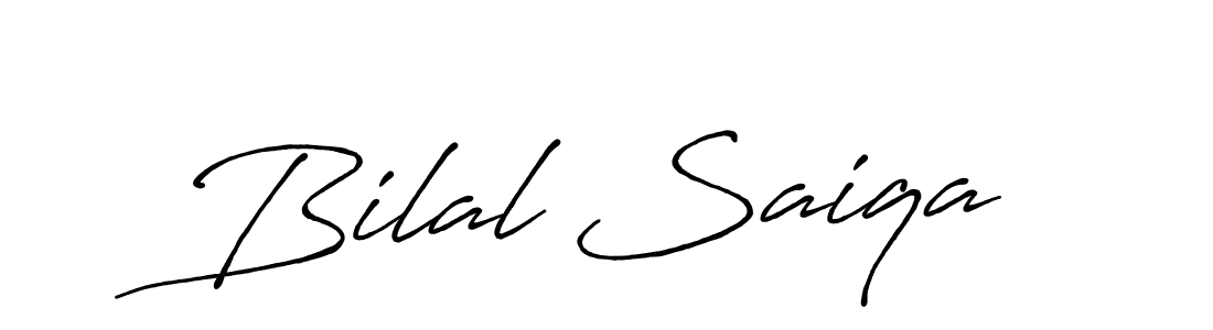 This is the best signature style for the Bilal Saiqa name. Also you like these signature font (Antro_Vectra_Bolder). Mix name signature. Bilal Saiqa signature style 7 images and pictures png