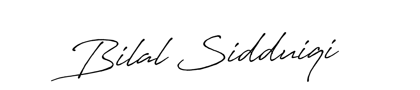 How to make Bilal Sidduiqi name signature. Use Antro_Vectra_Bolder style for creating short signs online. This is the latest handwritten sign. Bilal Sidduiqi signature style 7 images and pictures png