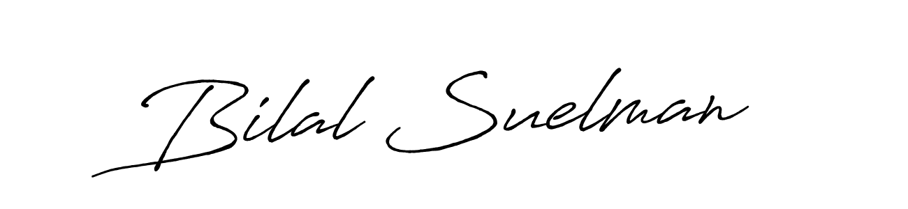 Create a beautiful signature design for name Bilal Suelman. With this signature (Antro_Vectra_Bolder) fonts, you can make a handwritten signature for free. Bilal Suelman signature style 7 images and pictures png