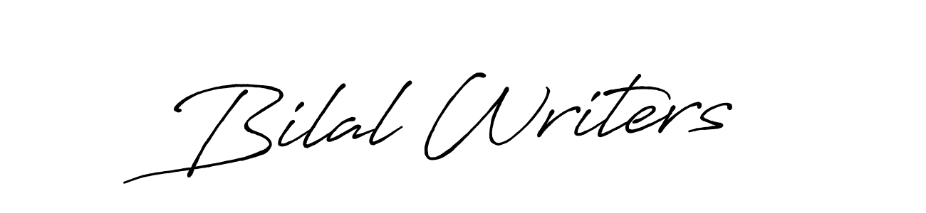 It looks lik you need a new signature style for name Bilal Writers. Design unique handwritten (Antro_Vectra_Bolder) signature with our free signature maker in just a few clicks. Bilal Writers signature style 7 images and pictures png