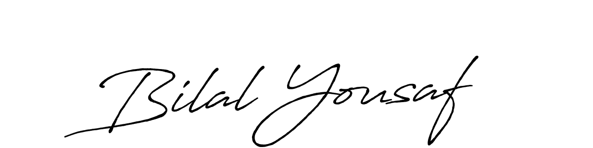 Also You can easily find your signature by using the search form. We will create Bilal Yousaf name handwritten signature images for you free of cost using Antro_Vectra_Bolder sign style. Bilal Yousaf signature style 7 images and pictures png