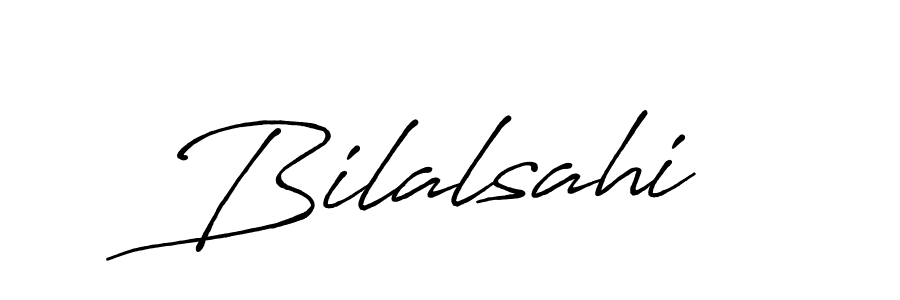 Make a beautiful signature design for name Bilalsahi. With this signature (Antro_Vectra_Bolder) style, you can create a handwritten signature for free. Bilalsahi signature style 7 images and pictures png