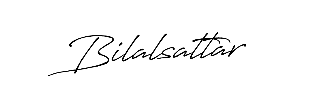 Make a beautiful signature design for name Bilalsattar. With this signature (Antro_Vectra_Bolder) style, you can create a handwritten signature for free. Bilalsattar signature style 7 images and pictures png