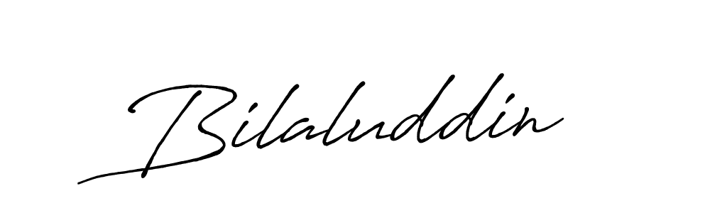 Create a beautiful signature design for name Bilaluddin. With this signature (Antro_Vectra_Bolder) fonts, you can make a handwritten signature for free. Bilaluddin signature style 7 images and pictures png