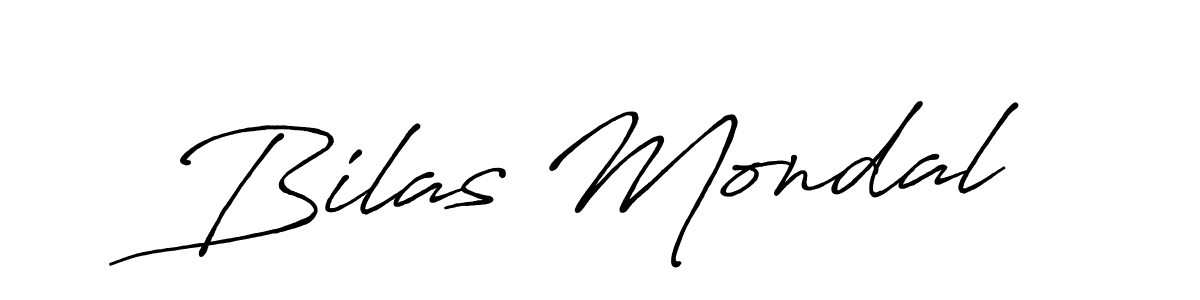 How to make Bilas Mondal name signature. Use Antro_Vectra_Bolder style for creating short signs online. This is the latest handwritten sign. Bilas Mondal signature style 7 images and pictures png