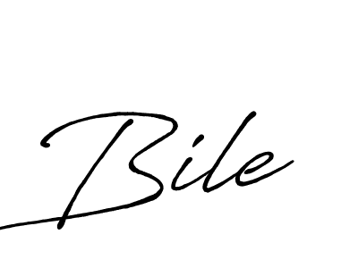 How to make Bile name signature. Use Antro_Vectra_Bolder style for creating short signs online. This is the latest handwritten sign. Bile signature style 7 images and pictures png