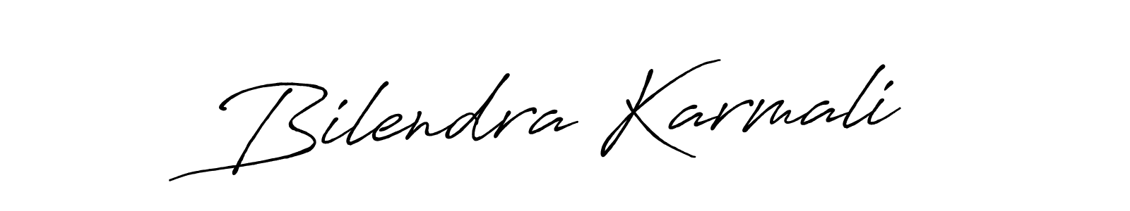 Also we have Bilendra Karmali name is the best signature style. Create professional handwritten signature collection using Antro_Vectra_Bolder autograph style. Bilendra Karmali signature style 7 images and pictures png
