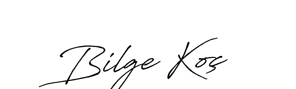 if you are searching for the best signature style for your name Bilge Koç. so please give up your signature search. here we have designed multiple signature styles  using Antro_Vectra_Bolder. Bilge Koç signature style 7 images and pictures png