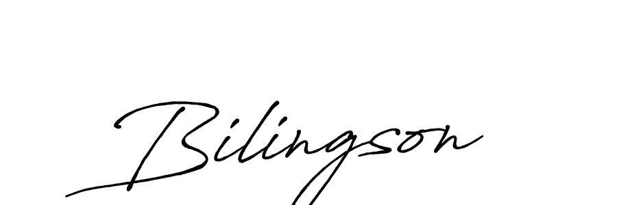 Bilingson stylish signature style. Best Handwritten Sign (Antro_Vectra_Bolder) for my name. Handwritten Signature Collection Ideas for my name Bilingson. Bilingson signature style 7 images and pictures png