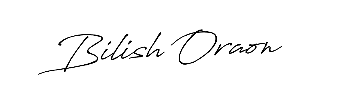 Also You can easily find your signature by using the search form. We will create Bilish Oraon name handwritten signature images for you free of cost using Antro_Vectra_Bolder sign style. Bilish Oraon signature style 7 images and pictures png