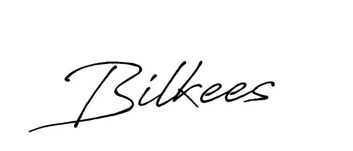 Design your own signature with our free online signature maker. With this signature software, you can create a handwritten (Antro_Vectra_Bolder) signature for name Bilkees. Bilkees signature style 7 images and pictures png