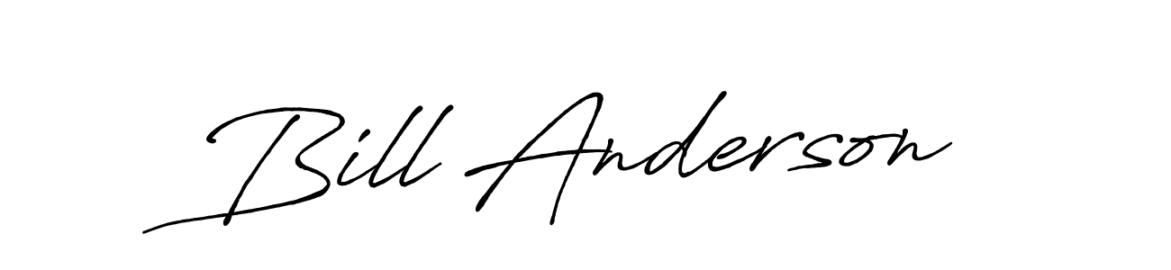 Create a beautiful signature design for name Bill Anderson. With this signature (Antro_Vectra_Bolder) fonts, you can make a handwritten signature for free. Bill Anderson signature style 7 images and pictures png