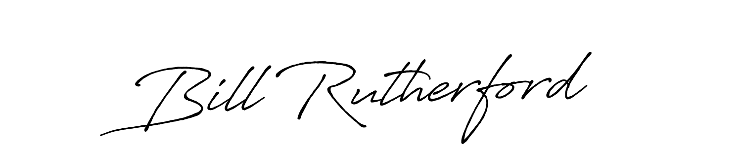 Design your own signature with our free online signature maker. With this signature software, you can create a handwritten (Antro_Vectra_Bolder) signature for name Bill Rutherford. Bill Rutherford signature style 7 images and pictures png