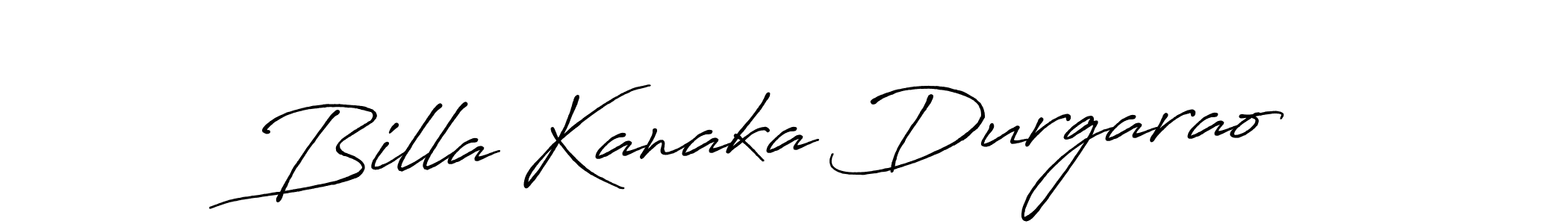 Antro_Vectra_Bolder is a professional signature style that is perfect for those who want to add a touch of class to their signature. It is also a great choice for those who want to make their signature more unique. Get Billa Kanaka Durgarao name to fancy signature for free. Billa Kanaka Durgarao signature style 7 images and pictures png