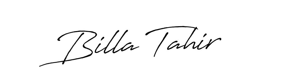 Make a short Billa Tahir signature style. Manage your documents anywhere anytime using Antro_Vectra_Bolder. Create and add eSignatures, submit forms, share and send files easily. Billa Tahir signature style 7 images and pictures png