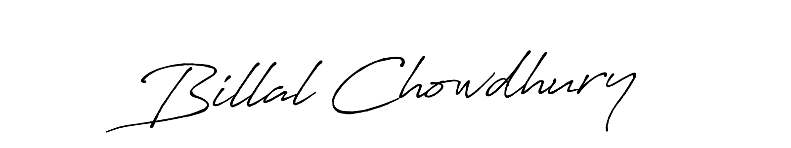Design your own signature with our free online signature maker. With this signature software, you can create a handwritten (Antro_Vectra_Bolder) signature for name Billal Chowdhury. Billal Chowdhury signature style 7 images and pictures png