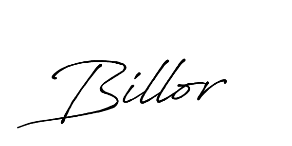 Billor stylish signature style. Best Handwritten Sign (Antro_Vectra_Bolder) for my name. Handwritten Signature Collection Ideas for my name Billor. Billor signature style 7 images and pictures png