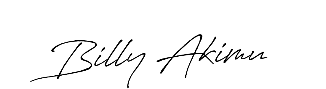 Use a signature maker to create a handwritten signature online. With this signature software, you can design (Antro_Vectra_Bolder) your own signature for name Billy Akimu. Billy Akimu signature style 7 images and pictures png