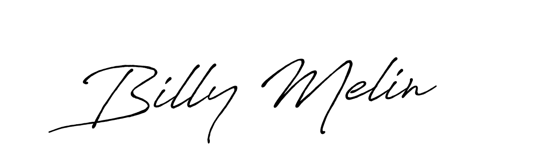 Design your own signature with our free online signature maker. With this signature software, you can create a handwritten (Antro_Vectra_Bolder) signature for name Billy Melin. Billy Melin signature style 7 images and pictures png