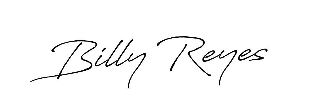 Billy Reyes stylish signature style. Best Handwritten Sign (Antro_Vectra_Bolder) for my name. Handwritten Signature Collection Ideas for my name Billy Reyes. Billy Reyes signature style 7 images and pictures png