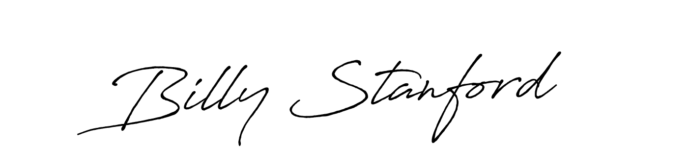 Make a beautiful signature design for name Billy Stanford. With this signature (Antro_Vectra_Bolder) style, you can create a handwritten signature for free. Billy Stanford signature style 7 images and pictures png