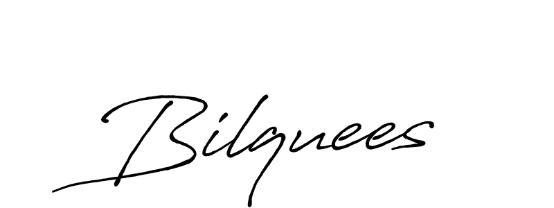 Make a beautiful signature design for name Bilquees. With this signature (Antro_Vectra_Bolder) style, you can create a handwritten signature for free. Bilquees signature style 7 images and pictures png