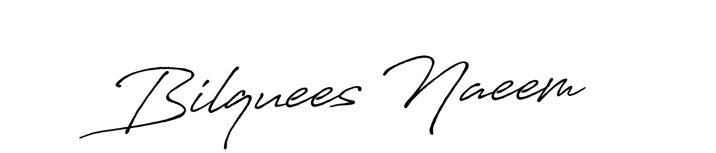 The best way (Antro_Vectra_Bolder) to make a short signature is to pick only two or three words in your name. The name Bilquees Naeem include a total of six letters. For converting this name. Bilquees Naeem signature style 7 images and pictures png