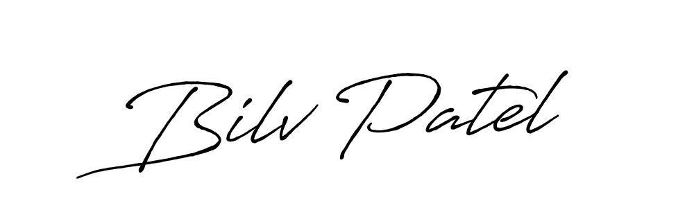 Also we have Bilv Patel name is the best signature style. Create professional handwritten signature collection using Antro_Vectra_Bolder autograph style. Bilv Patel signature style 7 images and pictures png