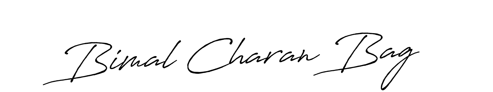 Use a signature maker to create a handwritten signature online. With this signature software, you can design (Antro_Vectra_Bolder) your own signature for name Bimal Charan Bag. Bimal Charan Bag signature style 7 images and pictures png