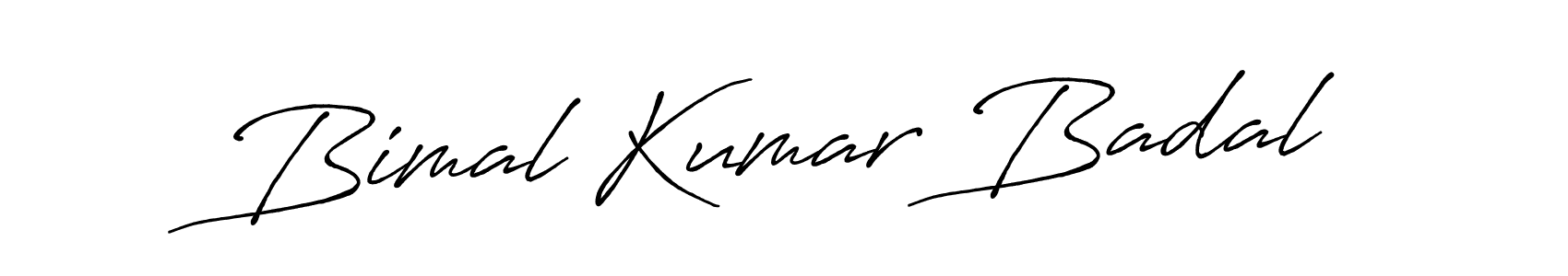 Make a beautiful signature design for name Bimal Kumar Badal. With this signature (Antro_Vectra_Bolder) style, you can create a handwritten signature for free. Bimal Kumar Badal signature style 7 images and pictures png