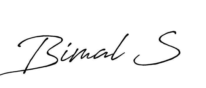 Also we have Bimal S name is the best signature style. Create professional handwritten signature collection using Antro_Vectra_Bolder autograph style. Bimal S signature style 7 images and pictures png