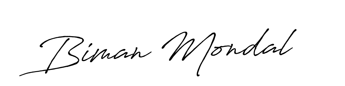 Create a beautiful signature design for name Biman Mondal. With this signature (Antro_Vectra_Bolder) fonts, you can make a handwritten signature for free. Biman Mondal signature style 7 images and pictures png