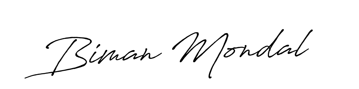 Create a beautiful signature design for name Biman Mondal. With this signature (Antro_Vectra_Bolder) fonts, you can make a handwritten signature for free. Biman Mondal signature style 7 images and pictures png