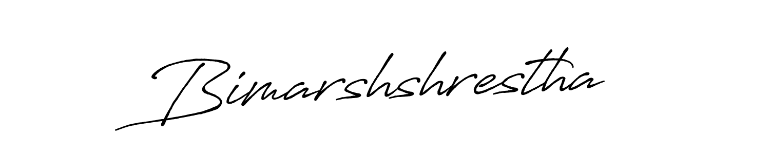 Use a signature maker to create a handwritten signature online. With this signature software, you can design (Antro_Vectra_Bolder) your own signature for name Bimarshshrestha. Bimarshshrestha signature style 7 images and pictures png