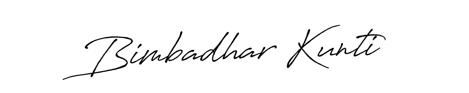 Design your own signature with our free online signature maker. With this signature software, you can create a handwritten (Antro_Vectra_Bolder) signature for name Bimbadhar Kunti. Bimbadhar Kunti signature style 7 images and pictures png