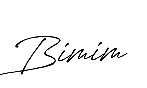 How to make Bimim signature? Antro_Vectra_Bolder is a professional autograph style. Create handwritten signature for Bimim name. Bimim signature style 7 images and pictures png