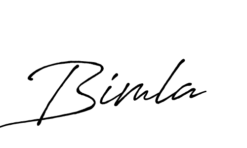 Use a signature maker to create a handwritten signature online. With this signature software, you can design (Antro_Vectra_Bolder) your own signature for name Bimla. Bimla signature style 7 images and pictures png