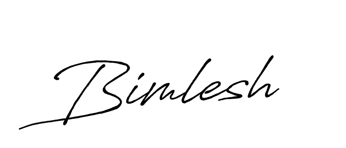 Make a beautiful signature design for name Bimlesh. With this signature (Antro_Vectra_Bolder) style, you can create a handwritten signature for free. Bimlesh signature style 7 images and pictures png