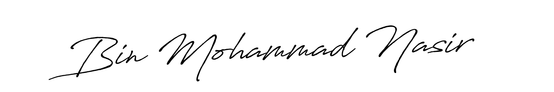 You can use this online signature creator to create a handwritten signature for the name Bin Mohammad Nasir. This is the best online autograph maker. Bin Mohammad Nasir signature style 7 images and pictures png