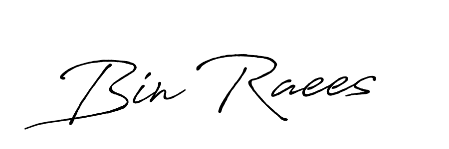 Design your own signature with our free online signature maker. With this signature software, you can create a handwritten (Antro_Vectra_Bolder) signature for name Bin Raees. Bin Raees signature style 7 images and pictures png