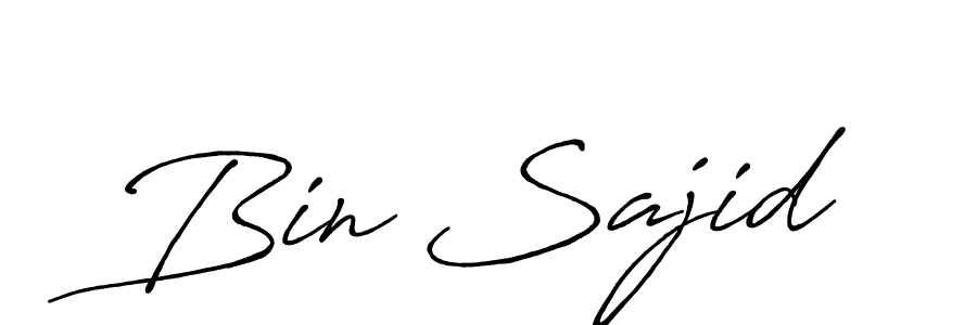 You can use this online signature creator to create a handwritten signature for the name Bin Sajid. This is the best online autograph maker. Bin Sajid signature style 7 images and pictures png