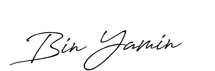 You can use this online signature creator to create a handwritten signature for the name Bin Yamin. This is the best online autograph maker. Bin Yamin signature style 7 images and pictures png
