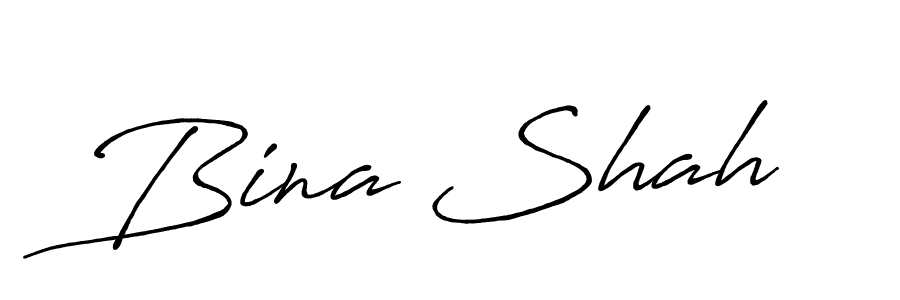 Bina Shah stylish signature style. Best Handwritten Sign (Antro_Vectra_Bolder) for my name. Handwritten Signature Collection Ideas for my name Bina Shah. Bina Shah signature style 7 images and pictures png