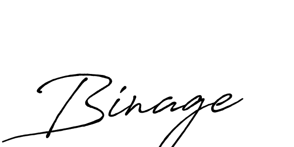 Design your own signature with our free online signature maker. With this signature software, you can create a handwritten (Antro_Vectra_Bolder) signature for name Binage. Binage signature style 7 images and pictures png