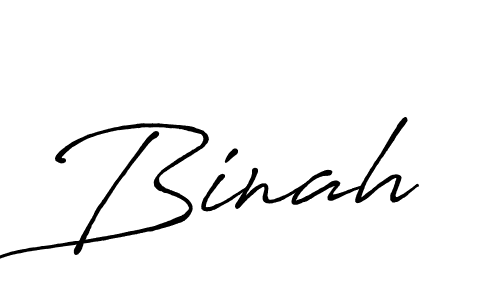 Use a signature maker to create a handwritten signature online. With this signature software, you can design (Antro_Vectra_Bolder) your own signature for name Binah. Binah signature style 7 images and pictures png