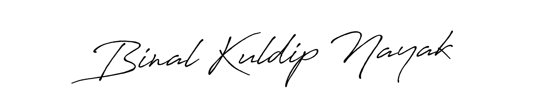 Also we have Binal Kuldip Nayak name is the best signature style. Create professional handwritten signature collection using Antro_Vectra_Bolder autograph style. Binal Kuldip Nayak signature style 7 images and pictures png