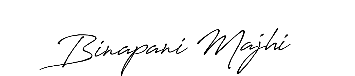 Use a signature maker to create a handwritten signature online. With this signature software, you can design (Antro_Vectra_Bolder) your own signature for name Binapani Majhi. Binapani Majhi signature style 7 images and pictures png