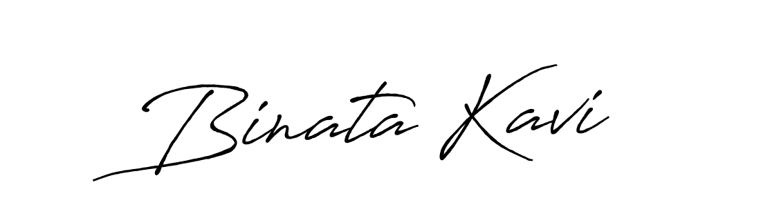 The best way (Antro_Vectra_Bolder) to make a short signature is to pick only two or three words in your name. The name Binata Kavi include a total of six letters. For converting this name. Binata Kavi signature style 7 images and pictures png