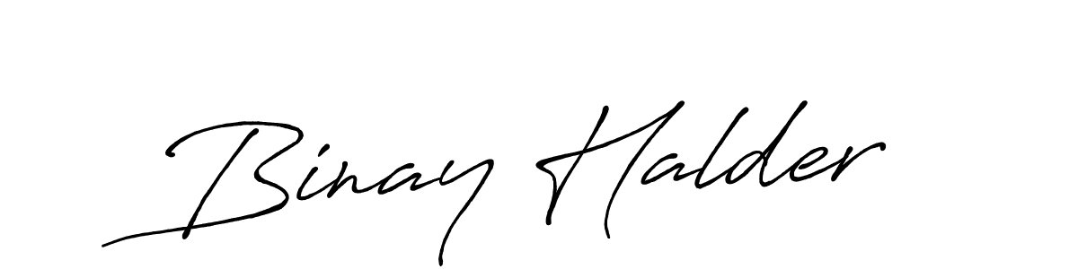 Design your own signature with our free online signature maker. With this signature software, you can create a handwritten (Antro_Vectra_Bolder) signature for name Binay Halder. Binay Halder signature style 7 images and pictures png